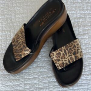 Donald Pliner Leopard Print Women's Slide Sandals